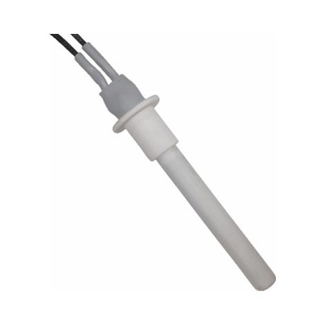 Bougie céramique à bride 300W 107mm – Déflecteur pour tube de flamme – Câble 320mm – Usage professionnel