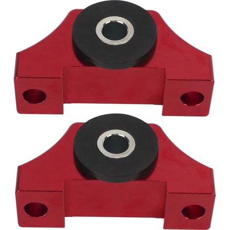 Supports moteur billet torsion 6061-T6 aluminium rouge pour Civic EG EK B D série B16 B18 B20 D16 kit remplacement performance (1/5)