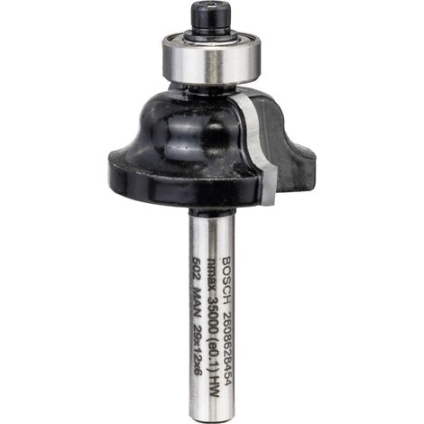 Bosch  Fresa  para  cantos  B  6  mm  R1  4  mm  Ø  28,6  mm  B  8  mm  L  12,4  mm  G  54  mm  -  2608628454
