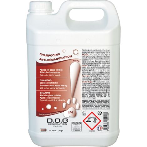 Shampooing anti-démangeaisons Dog Generation : 5 litres