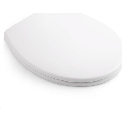 Abattant de WC avec système d'abaissement automatique, fonction Quick Release pour une installation et un nettoyage faciles - Abattant de WC antibactérien en forme de O - Charge maximale (1/5)