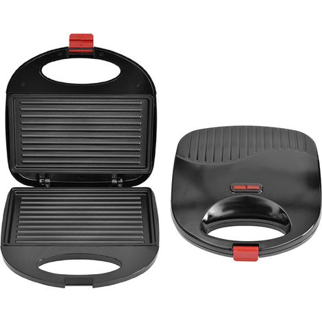 Grille-pain électrique de comptoir pour petit-déjeuner, appareil à sandwichs Panini, grill intérieur domestique 220V, prise UE, plaque de cuisson antiadhésive, cuisson rapide, usage familial. (1/5)