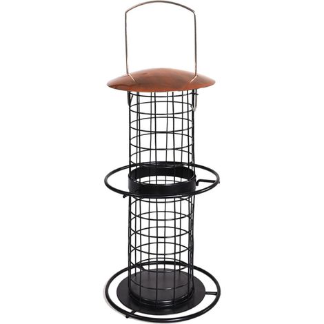 Mangeoire à boules Mésange géante, cuivre, hauteur 35 cm, pour oiseaux - animallparadise (1/3)