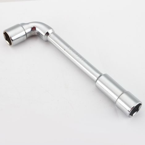 Clé à pipe débouchée - 13 mm - 6 pans - Finition chromée (1/5)