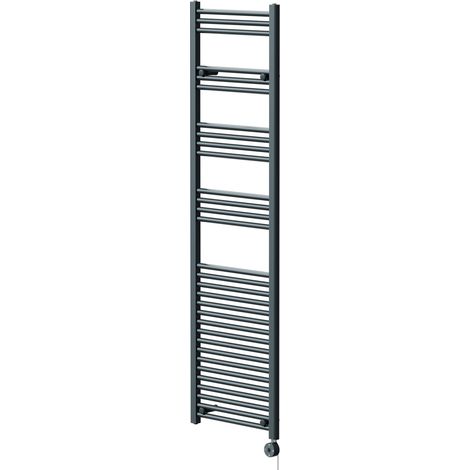 Wholesale Domestic Pizarro Anthracite 1800mm x 500mm Straight Digital Thermostatic Electric Heated Towel Rail (1/5)