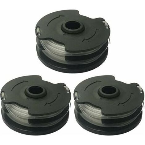 3 bobines de fil pour débroussailleuse, diamètre 1,4 mm, longueur 2 x 5 m, compatible Parkside PRTA 20-Li C3 et modèles similaires (1/5)