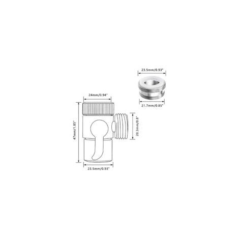 Válvula desviadora de ducha de 3 vías, adaptador de ducha de repuesto M22 x M24, válvula de grifo para cocina o baño - Crezuo
