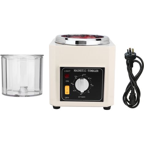 Polisseur magnétique professionnel pour bijoux 220V, machine de finition et polissage à tambour magnétique (1/5)