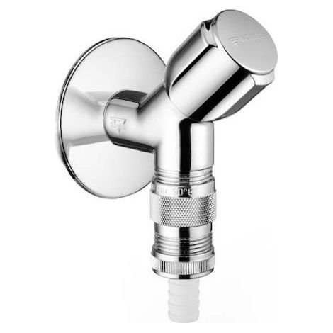 Schell Comfort Vanne à siège incliné 033900699 G 2000 /2 AG, avec protection intégrée de l&39espace flexible, chromée (1/2)