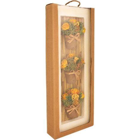 Mural de macetas flores secas 20,5x6,5x56 (1/5)