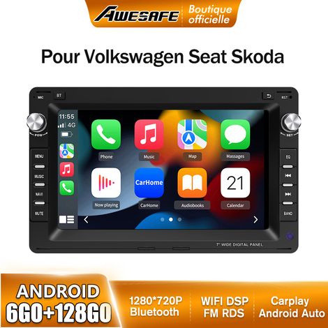 AWESAFE 4G Autoradio Android 13 pour VW Passat B5 Golf Polo MK4 T5 6Go+128Go avec 7'' Écran Tactile GPS Carplay Android Auto (1/5)