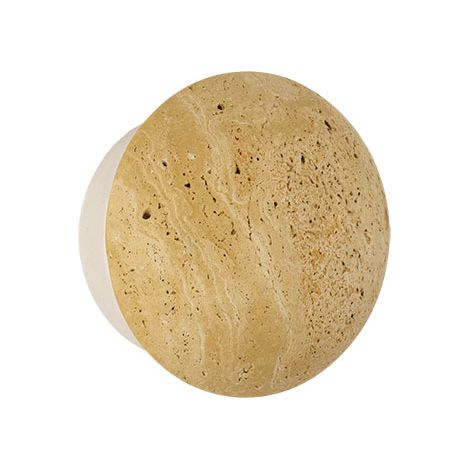 Applique Murale Intérieure LED D150 6W Pierre Naturelle ZAMBELIS 25335 - 360 deg - Blanc chaud - 3000K