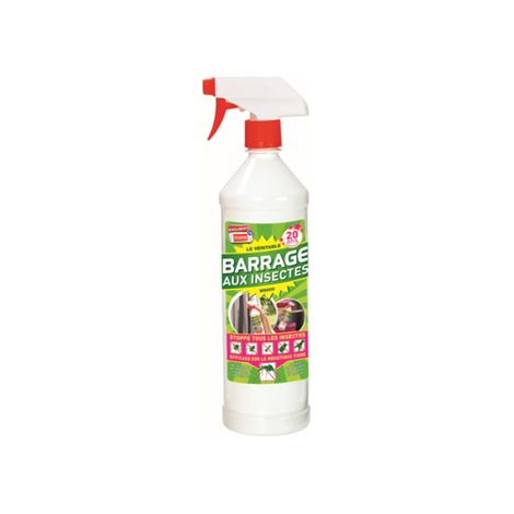 BEST OF TV Barrage Aux Insectes spray répulsif insectes 1 L blanc