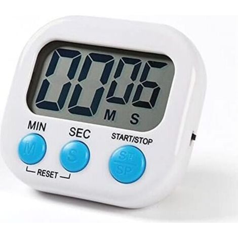 Timer da cucina magnetico con ampio schermo LCD, ideale per cucinare, studiare, con allarme sonoro e conto alla rovescia. (1/4)