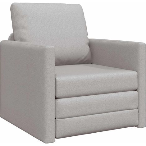 Canapé-lit，Canapé convertible Gris nuage 74 x 77 x 81 cm Velours CFW28733 (1/5)