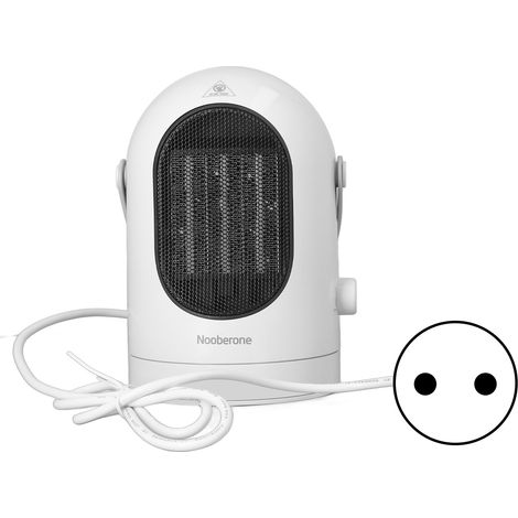 Chauffage d'appoint céramique oscillant portable avec bouton rotatif, chauffe-air électrique pour la maison et le bureau, prise UE 220 V (1/5)