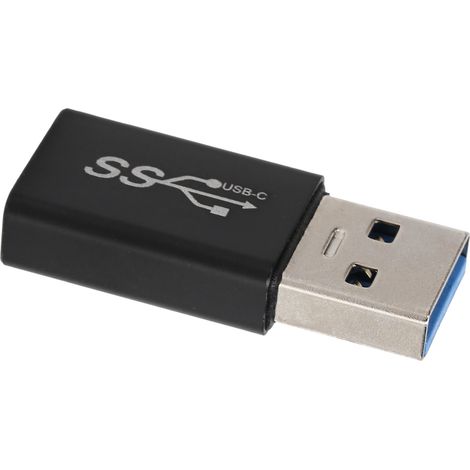 Adaptateur OTG USB 3.0 mâle vers USB-C femelle : prise en charge de la synchronisation de données haute vitesse et de la charge rapide. (1/5)