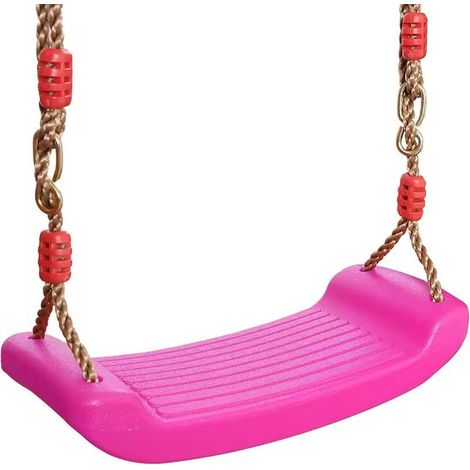 Balançoire de jardin en plastique rose ZOYA pour enfants (1/5)