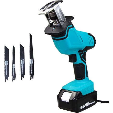 Scie alternative avec BL1850 5.5Ah Batterie, Li-Ion LXT Mini scie alternative ,Compatible avec la batterie Makita