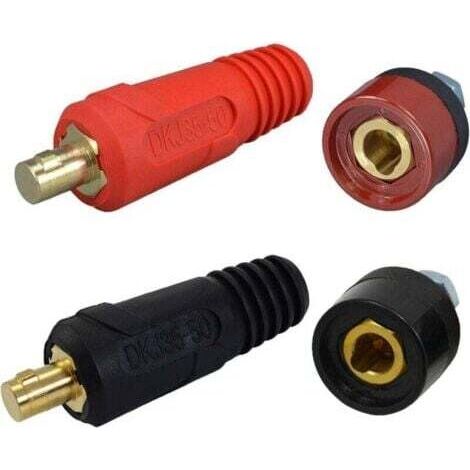 TIG câble de soudage panneau connecteur-fiche et prise Dinse Dinze raccord rapide (DKJ35-50 & DKZ35-50) (1/5)