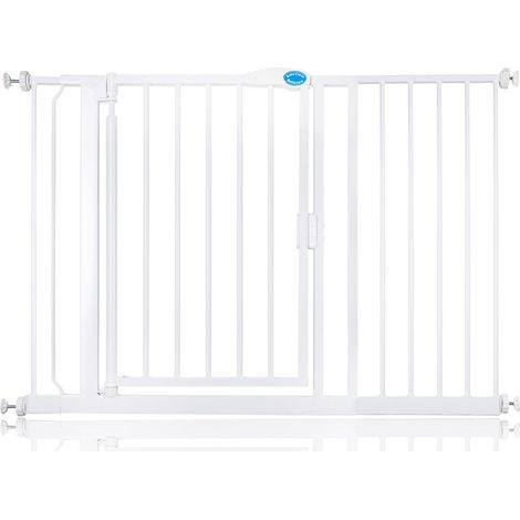 Bettacare Auto Close Pet Gate, 118.2cm - 125.2cm, White, Pressure Fit Stair Gate for Dog & Puppy