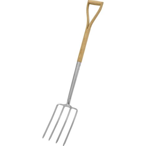 Sealey GTWH016 Premier Digging Fork with Ash Handle & Stainless Steel Tines (1/3)