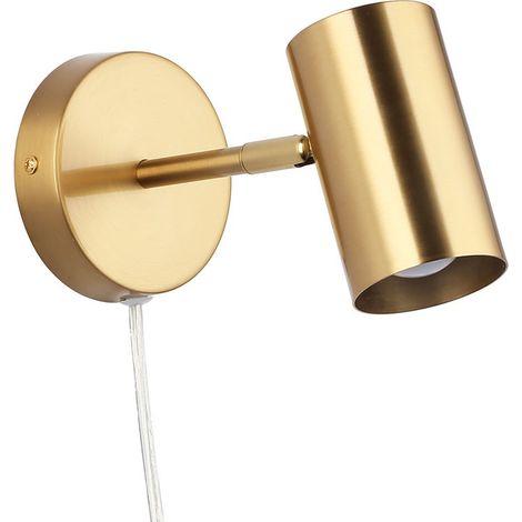 Verstellbare Wandleuchte „Ben“ mit Kabel und Stecker - E27 (1/5)