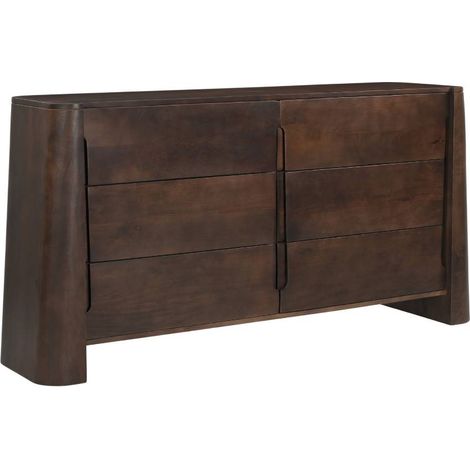 Commode en bois de manguier foncé Liriel (1/5)