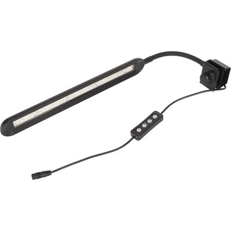 Lampe LED à pince pour aquarium multifonctionnelle avec luminosité réglable, couleur et minuterie. (1/5)
