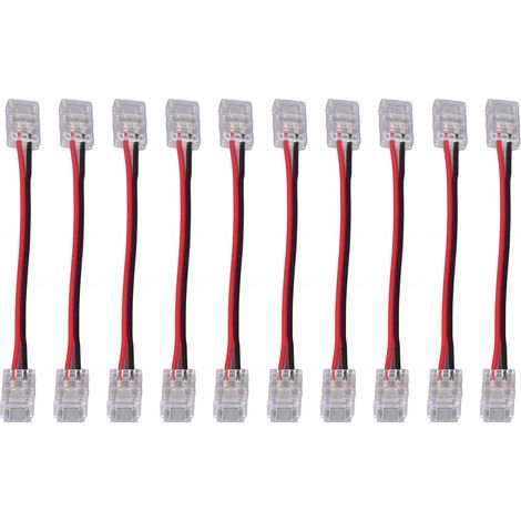 10er-Pack COB-LED-Streifenverbinder, 2-polige LED-Streifenverbinder, flexibel, für Küche und Heimwerkerprojekte (1/5)
