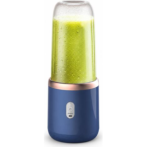 Blender Portable Rechargeable Rose, Gobelet Individuel sans Couvercle, 6 Lames, Smoothies et Jus (1/5)