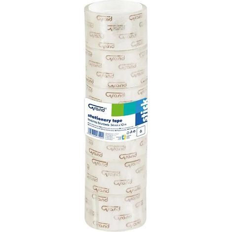 Nastro adesivo per ufficio 24mmx10m (6 pezzi)