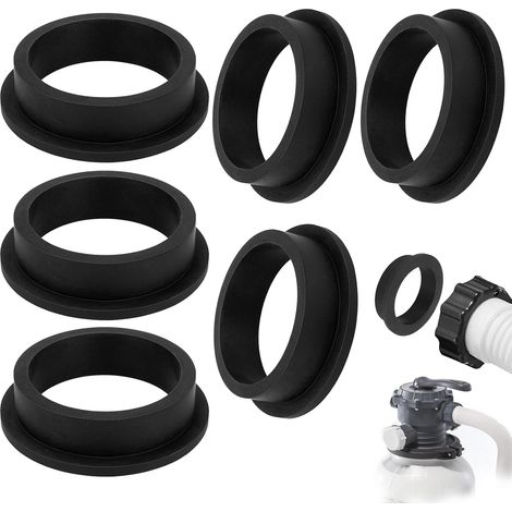 Schwimmbadpumpendichtung, 6 Stück Schwimmbad-Sandfilterdichtung, 11228 Schwimmbad-O-Ring, Gummi-O-Ringe, Schwimmbadpumpenzubehör Runde Gummischeibe (1/5)