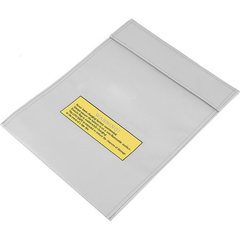 Feuerfeste Tasche für LiPo-Akkus, tragbarer Ladebeutel in zwei Größen (Silber S) (1/5)