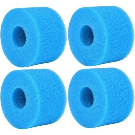 Set of 4 Spa S1 Foam Filters, Sponge Filter Type S1, Reusable and Washable