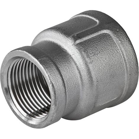 Edelstahl Fitting 240 Reduziermuffe 1/2 x 3/8 Zoll Übergangsmuffe