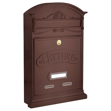 Boîte aux lettres, poteau, sable, ALUBOX