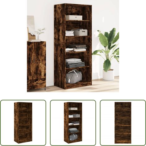 Kleiderschrank Räuchereiche - Kleiderschrank Räuchereiche 80x50x200 cm Holzwerkstoffs (1/5)