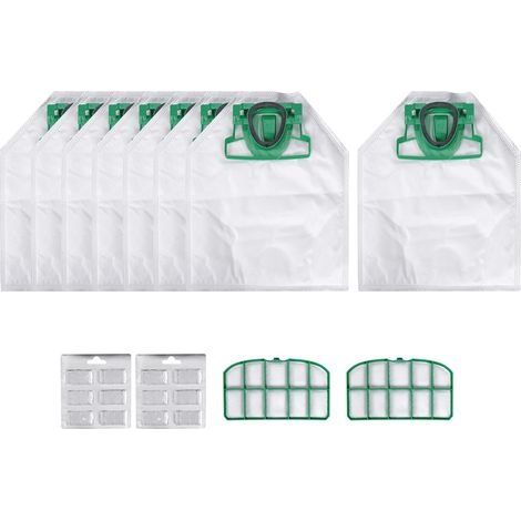 pour VK200 FP200 PièCes pour Kobold Sac D'Aspirateur Filtre de Remplacement 8 VK200 + 2 Filtres HEPA + 12 Parfums (1/5)
