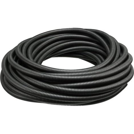 Gaine Câbles Électriques Voiture Gaine Ondulée Flexible Protection Cache PP Tuyau Fil Fendu Gaine Isolante Conduit Tube Rangement Câble Extérieur 8mm Long 10 Mètres (1/5)