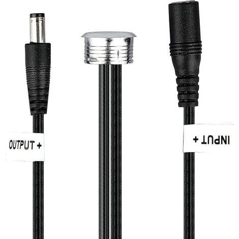 V-TAC VT-2411 ED-Touch-Sensor Ø20mm mit Schalter und Dimmer für LED-Leiste 60W vertieft - SKU 3341 (1/5)