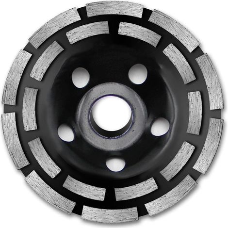 Meule Boisseau Diamantée 125mm Double Rangée pour Béton Granit Maçonnerie