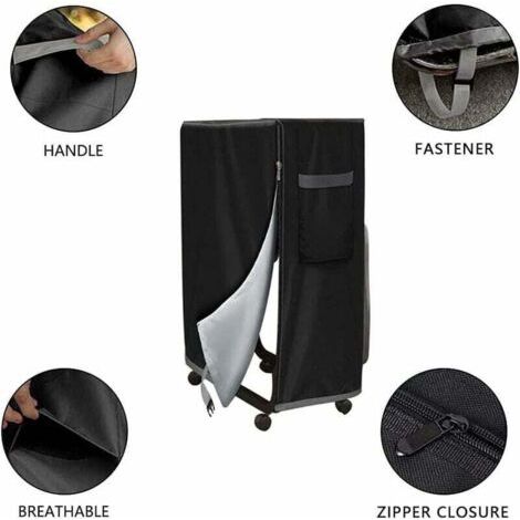 Pair Housse de rangement pour lit pliant réglable étanche anti-poussière housse de protection multifonctions intérieur extérieur housse de matelas pour lit pliant 99 38 114 cm