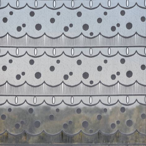 Modulable à pois géométriques Blanc 60x220 cm