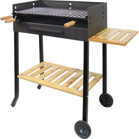 Barbacoa carb 88x68x40cm p/inox c/rda h. el zorro