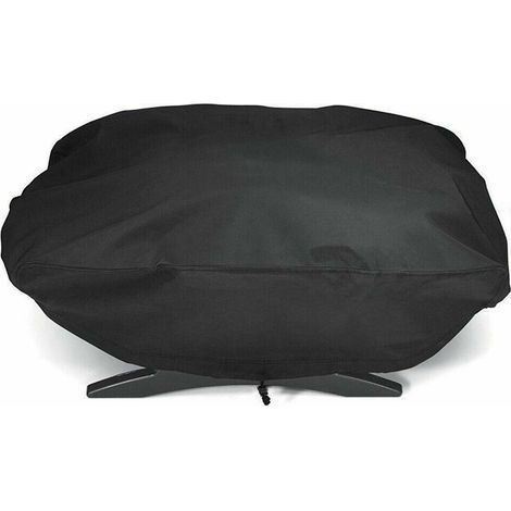 Housse de Gril Protection 210D pour Barbecue Weber Q1200 et 1000 à gaz, Compatible avec Les modèles Q1200, Q1400, Q1000, Q100, Q120, Baby Q, Anti-UV (1/5)