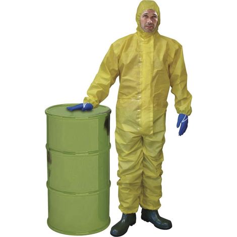 COMBINAISON JETABLE AVEC CAGOULE DELTACHEM - TYPE 3B - COUTURES ÉTANCHÉES DELTA PLUS - DT300 38/40 (M) (1/5)