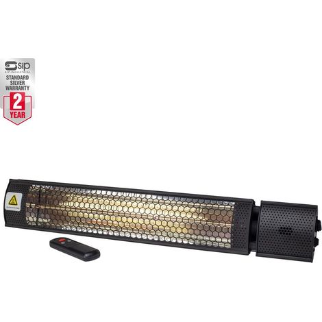SIP Universal Halogen Heater with Remote Control - Aluminium - L11 x W13 x H66 cm (1/5)