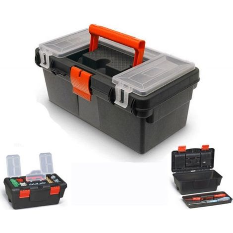 TrAdE Shop Traesio - Cassetta 33cm 13" Porta Utensili Valigetta Borsa Attrezzi In Plastica Minuteria -