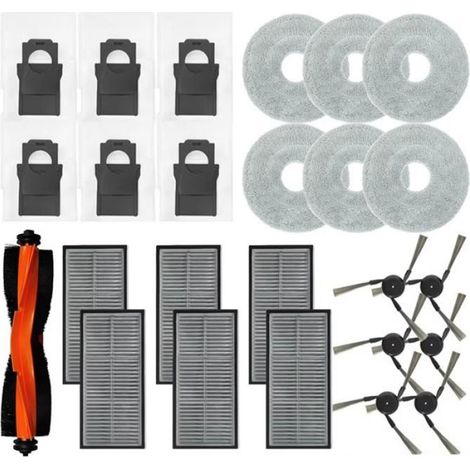 Brosse Latérale - Filtre - Chiffon De Nettoyage - Sac À Poussière - Pour Robot Aspirateur Dreame X40 Ultra X40 Pro - Lot De 6 Pièces (1/5)